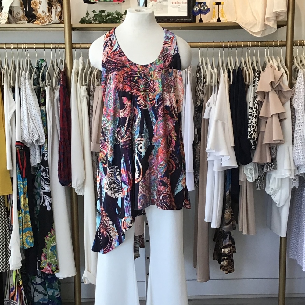 print tunic top